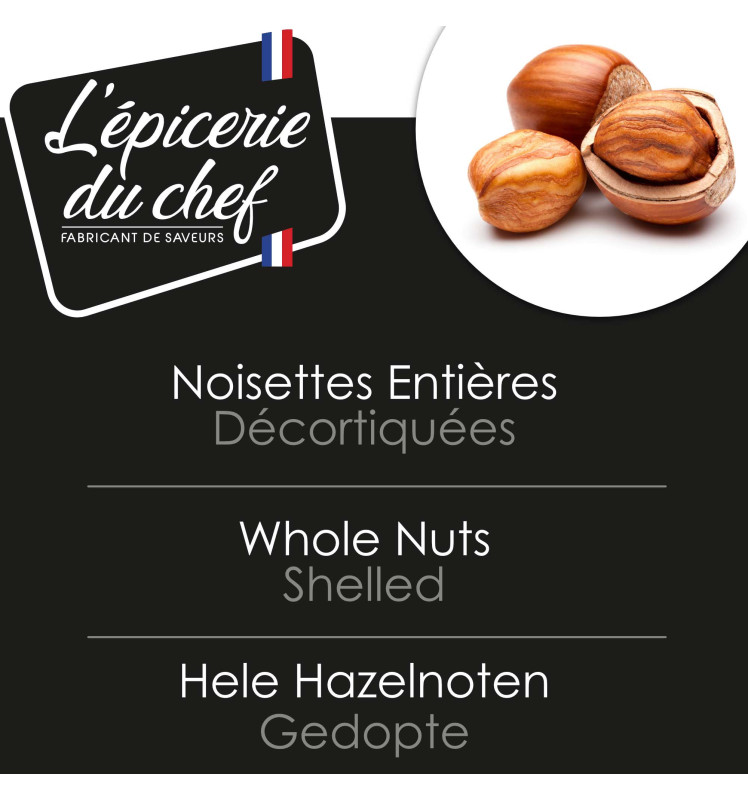 Noisettes entières décortiquées 500 gr