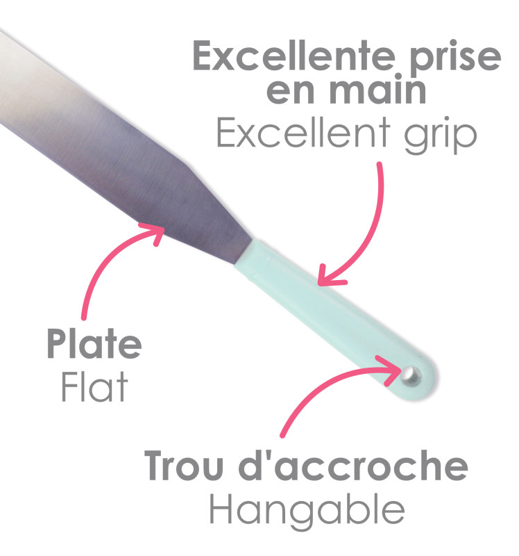 Spatule flexible en inox