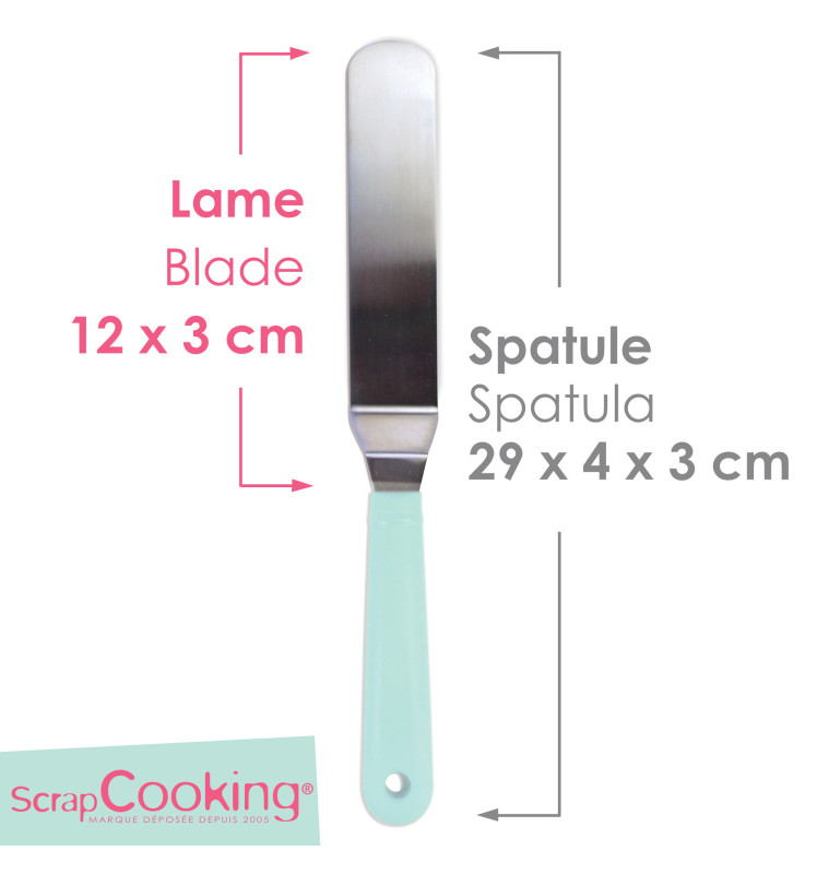 Petite spatule coudée en inox