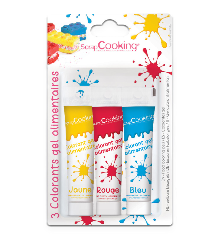 Lot color'gels x3 rouge/ bleu/ jaune