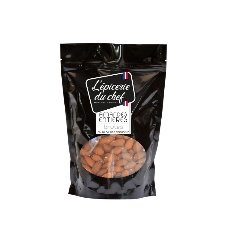 Amandes entières brutes 500 gr