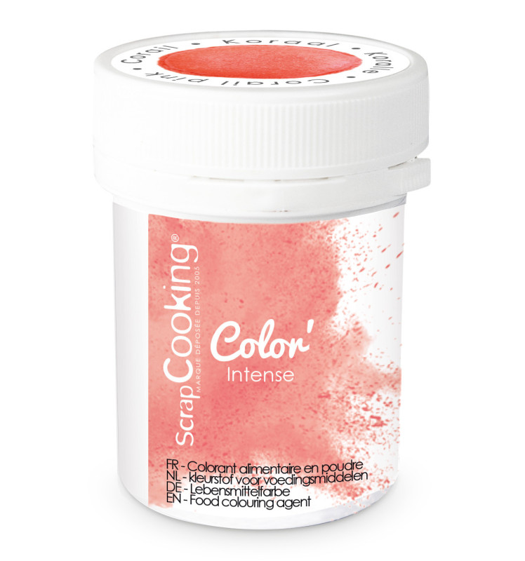 Colorant alimentaire en poudre corail 5 gr