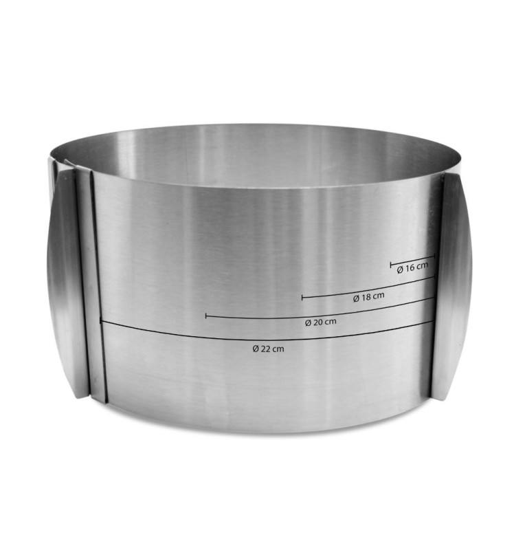 Cercle à pâtisserie extensible haut H.12 cm