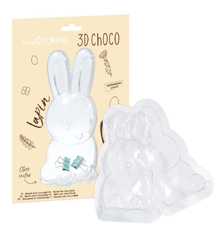 Moule 3D choco lapin