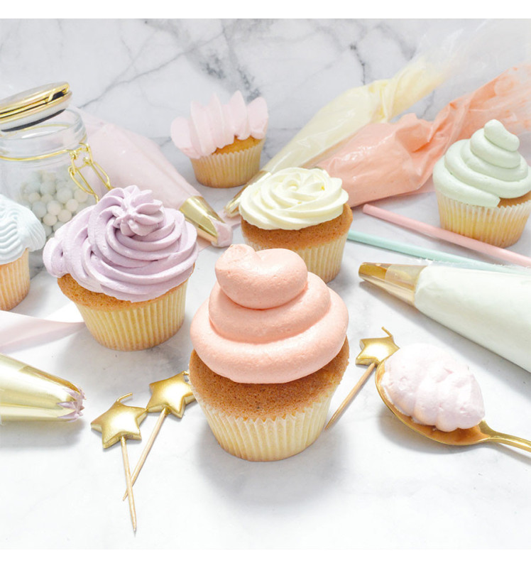 Trio de douilles pour décor de cupcakes