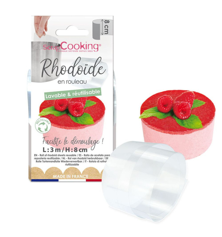 Ruban rhodoïde entremets 3 m x H.8 cm