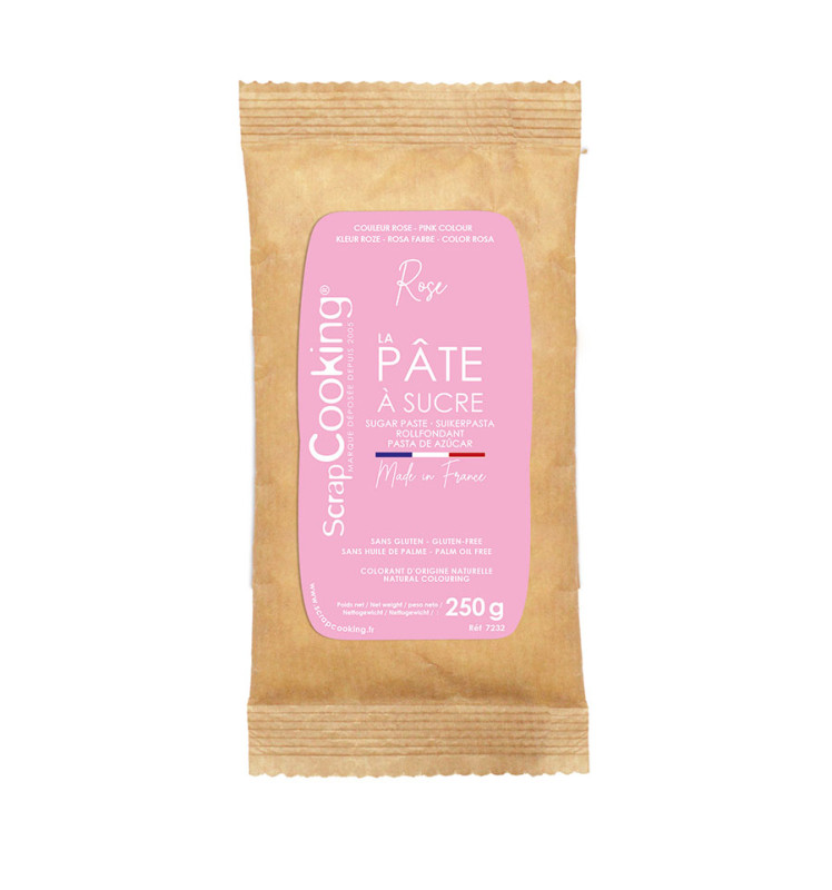 Pâte à sucre rose 250g