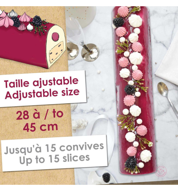 Moule bûche inox XXL