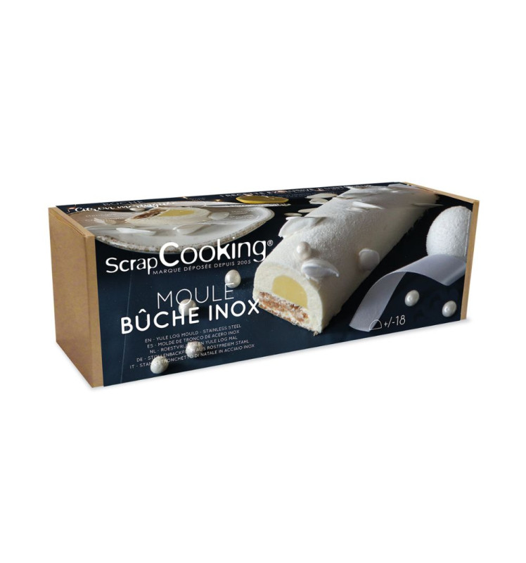 Moule bûche inox + 1 insert offert