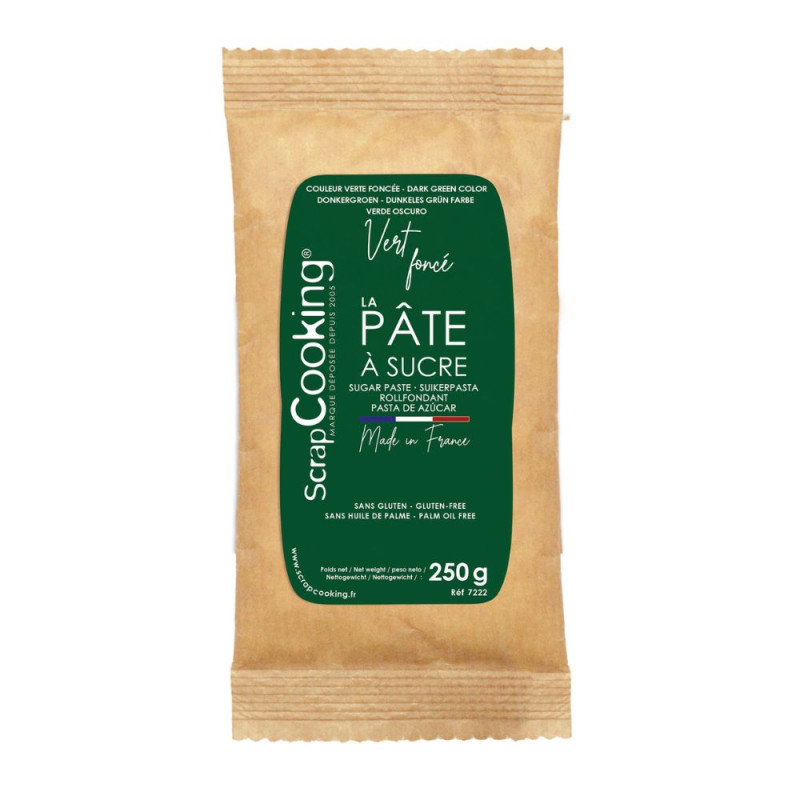 Pâte à sucre vert 250g