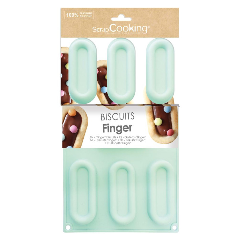 Moule silicone biscuit finger