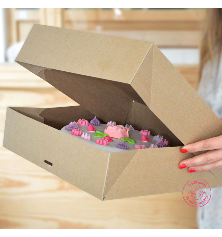 2 Cupcake boxes x6 -17x25x8,5cm - ScrapCooking®