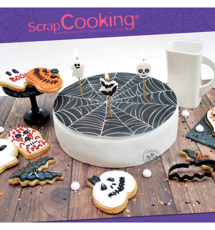 8 Halloween candles - ScrapCooking®