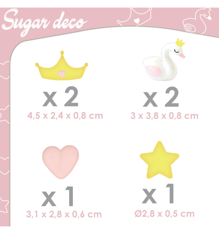 Princess-themed sweet scenery decorations - ScrapCooking®