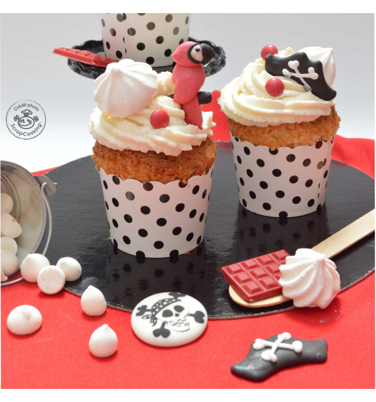 Pirate-themed sweet scenery decorations - ScrapCooking®