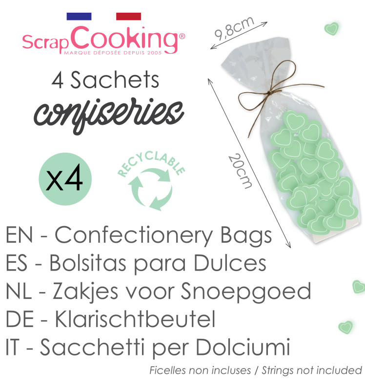 4 Confectionary bags - ScrapCooking®