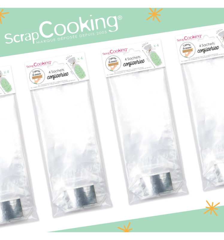 4 Confectionary bags - ScrapCooking®