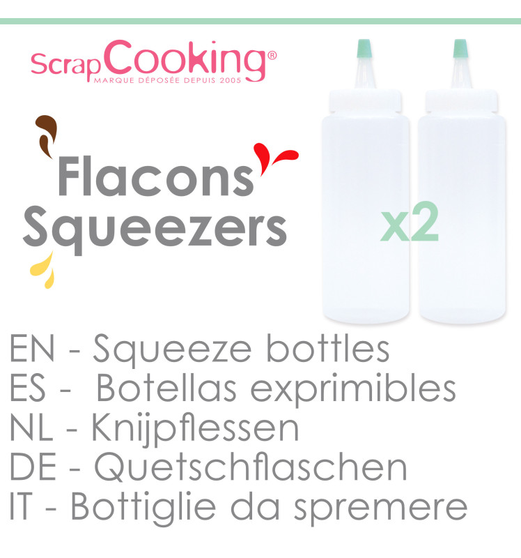 2 Squeeze bottles - ScrapCooking®