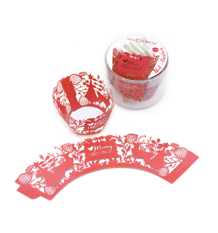 12 Christmas cupcake wrappers