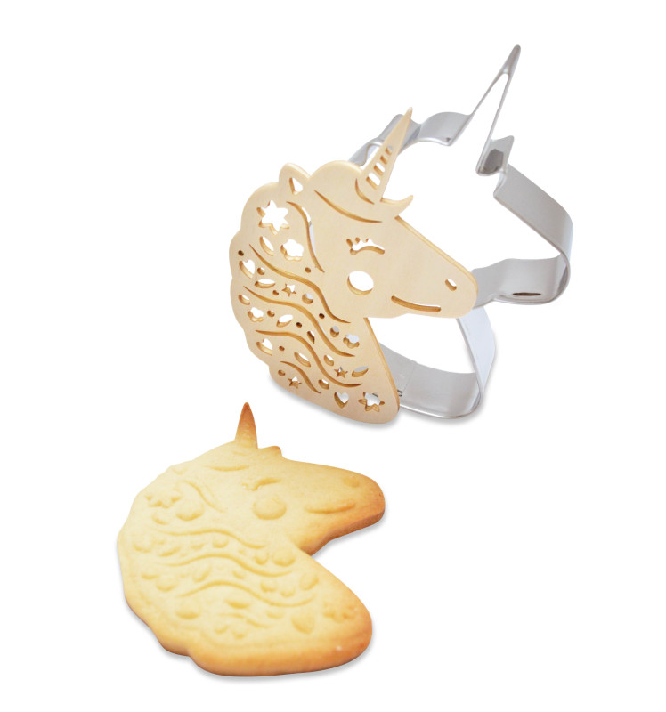 Cookie cutter + wood embosser "Unicorn" - ScrapCooking®