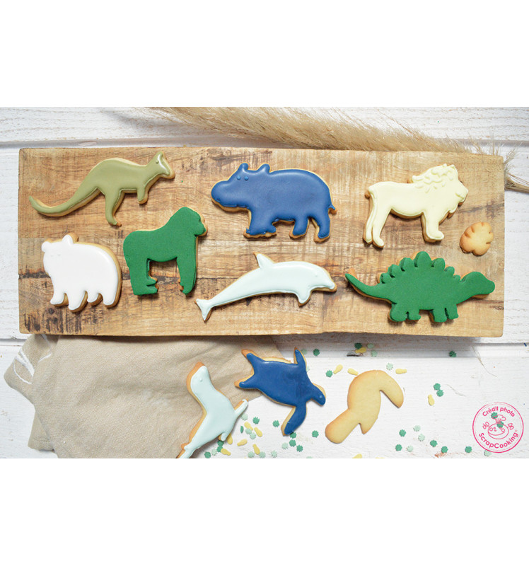 Animal-themed multi-cookie cutter sheet - ScrapCooking®