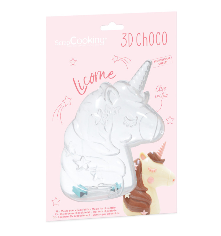 3D chocolate mould Unicorn - ScrapCooking®