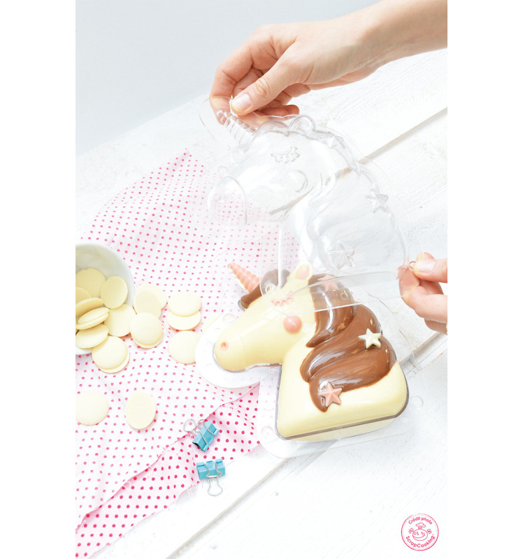 3D chocolate mould Unicorn - ScrapCooking®