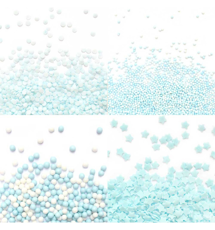 Blue Mix - 64g sugar sprinkles - ScrapCooking®