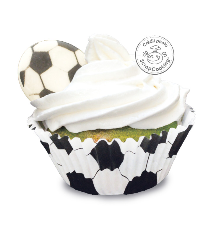 Football-themed sweet scenery decorations - ScrapCooking®