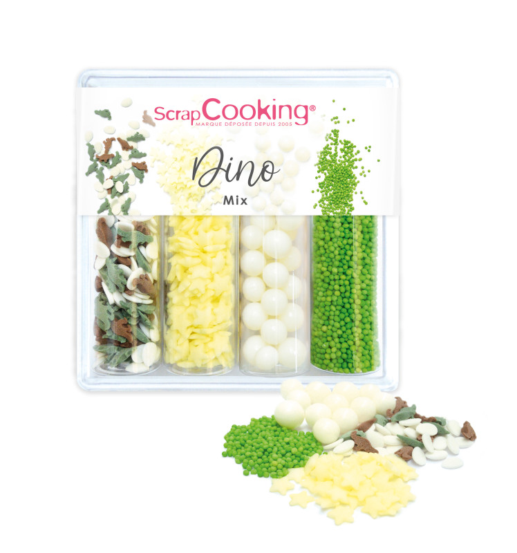 Dino Mix - 61g sugar sprinkles - ScrapCooking®