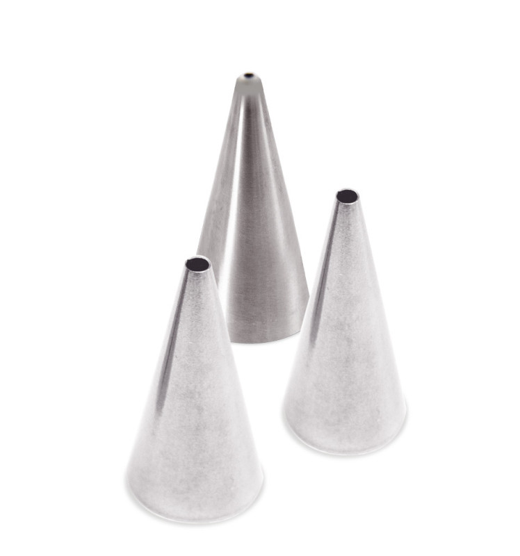 3 stainless steel nozzles - deco - ScrapCooking®