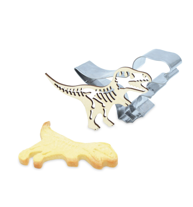 Cookie cutter + wood embosser "dino" - ScrapCooking®