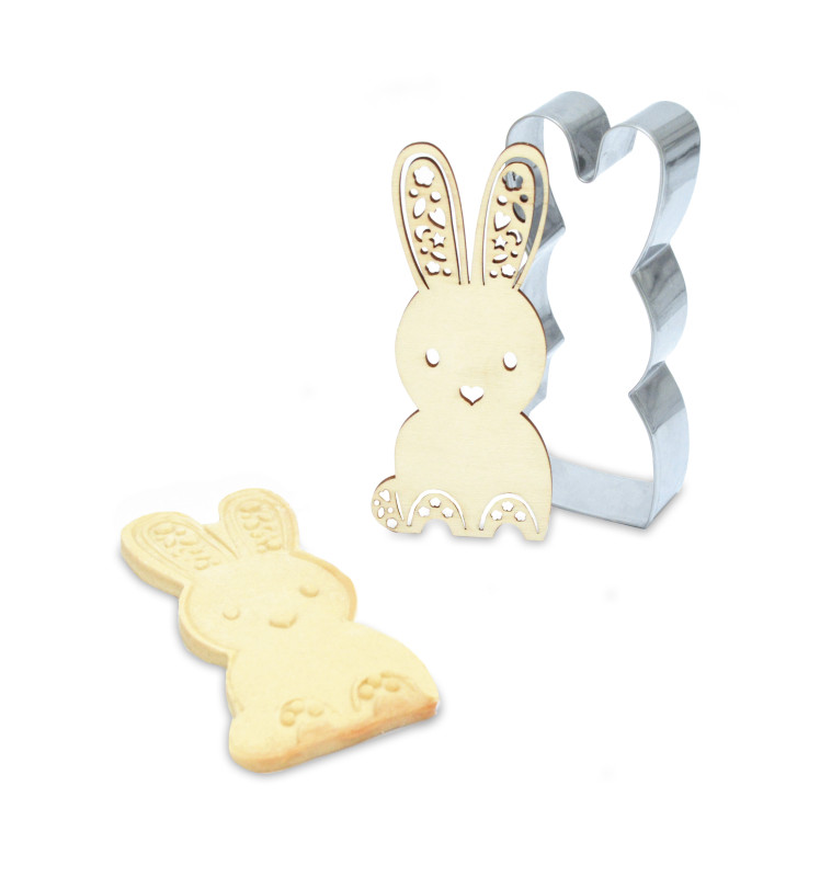 Cookie cutter + wood embosser "rabbit" - ScrapCooking®