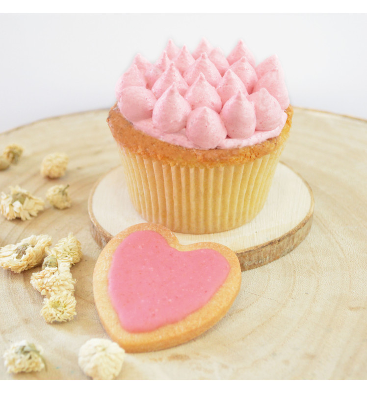 Cupcake et biscuit colorant en poudre Blush d'origine naturelle 4214