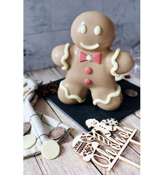 Mini Gingerbread Man Chocolate Mold 3d Silicone Mold Cartoon - Temu