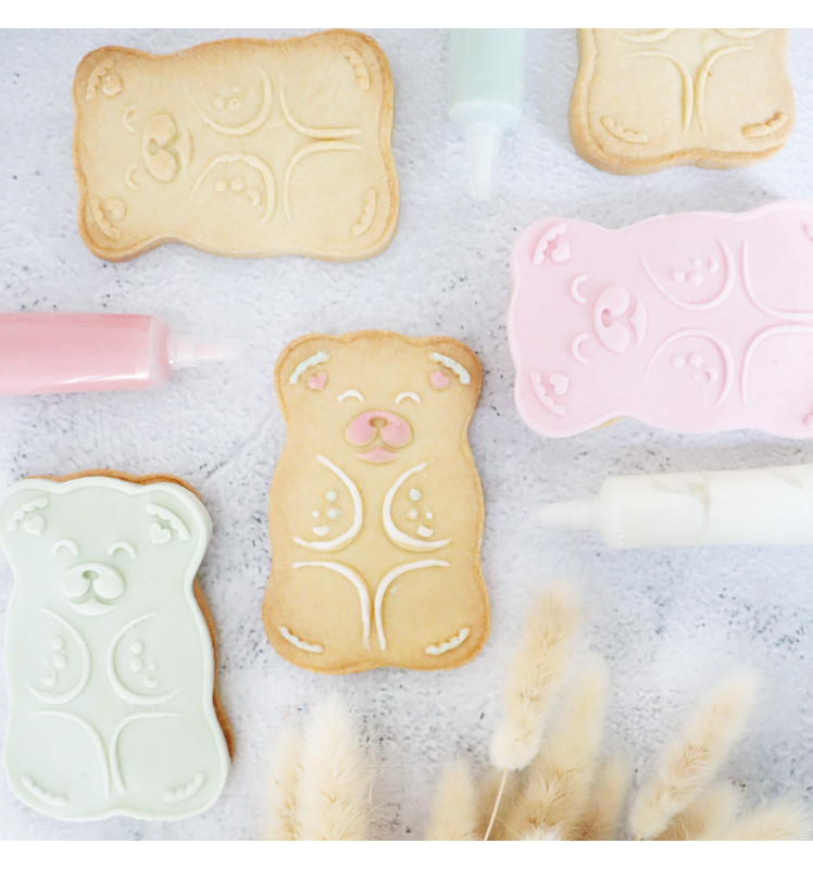 Cutter + wooden embosser Teddy bear - ScrapCooking®