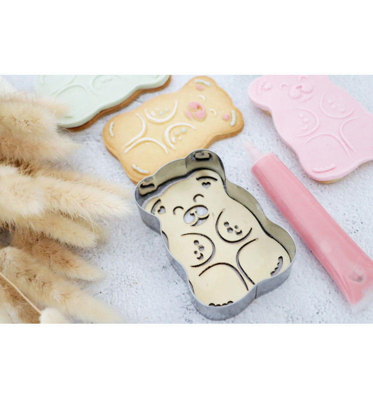 Cutter + wooden embosser Teddy bear - ScrapCooking®