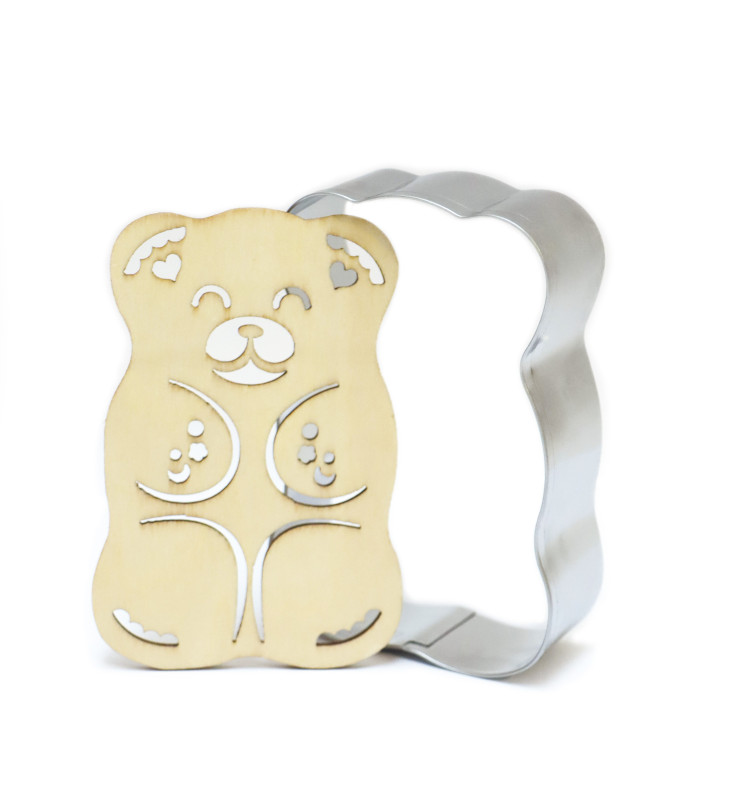 Cutter + wooden embosser Teddy bear - ScrapCooking®