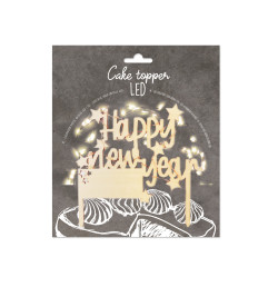 Cake topper led Happy New Year réf.4985