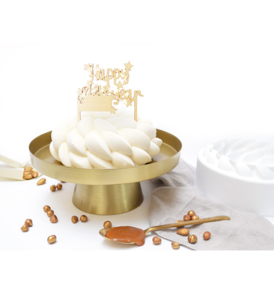 Cake Topper long 20 cm cœur doré (x10) ScrapCooking – ,  Achat, Vente