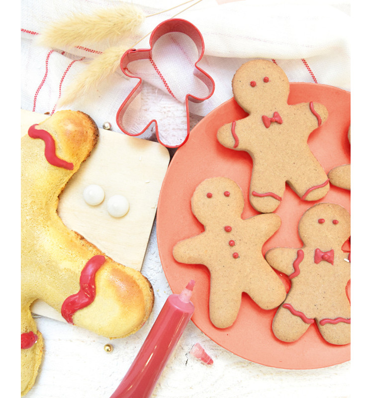 Box 4 utensils "Gingerbread Man" - ScrapCooking®