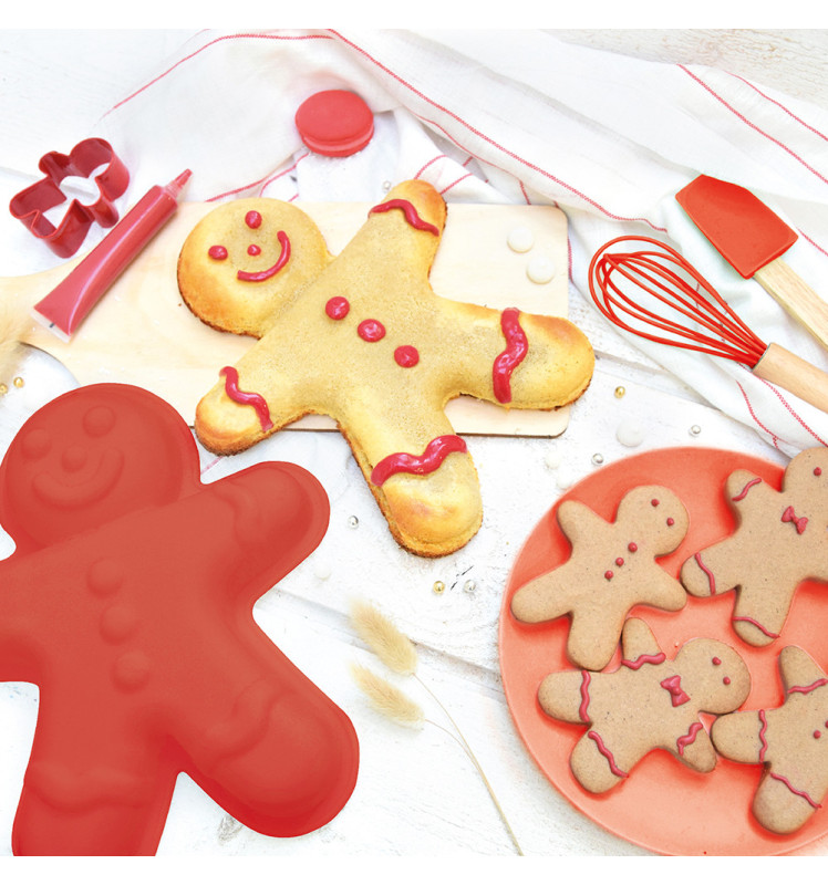 Box 4 utensils "Gingerbread Man" - ScrapCooking®