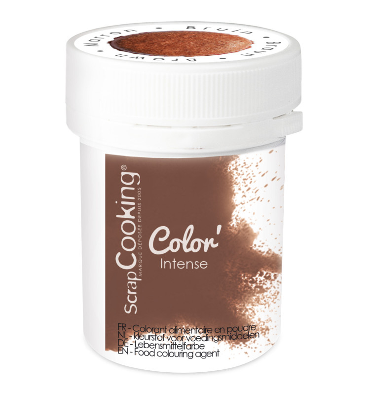 Colorant poudre alimentaire artificielle - Marron - 5 g - Colorant  alimentaire - Creavea
