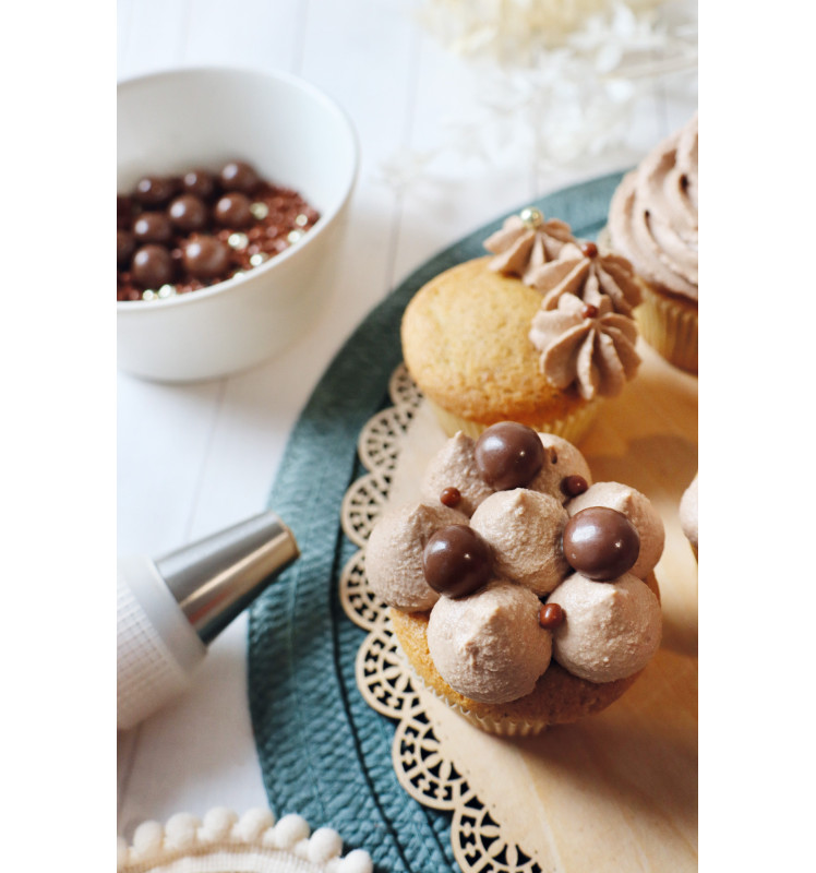 Deco pot milk-gold choco pearls - ScrapCooking®