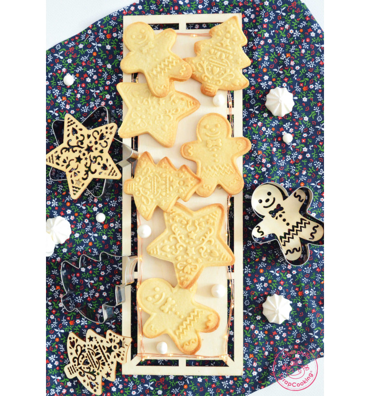 Cookie cutter + wood embosser Star