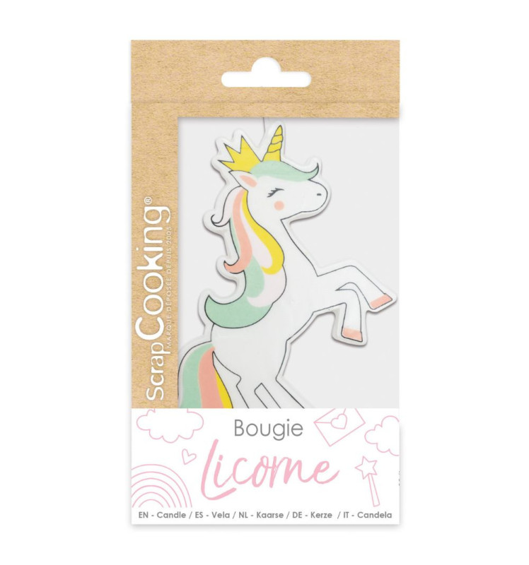 Unicorn candle XXL - ScrapCooking®