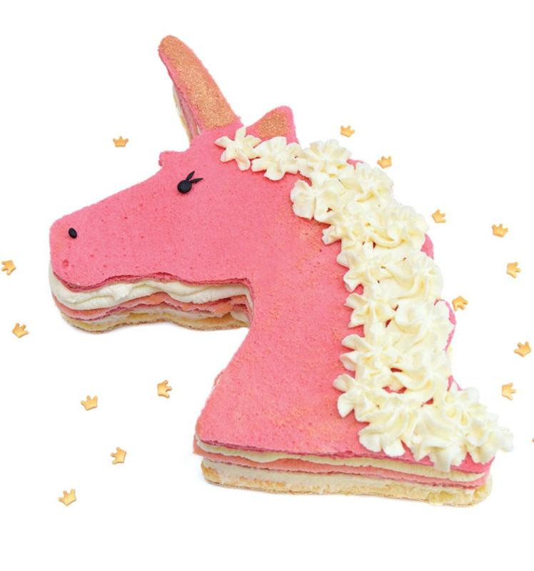 Ambiance licorne rose moule découpoir XXL inox licorne - ScrapCooking