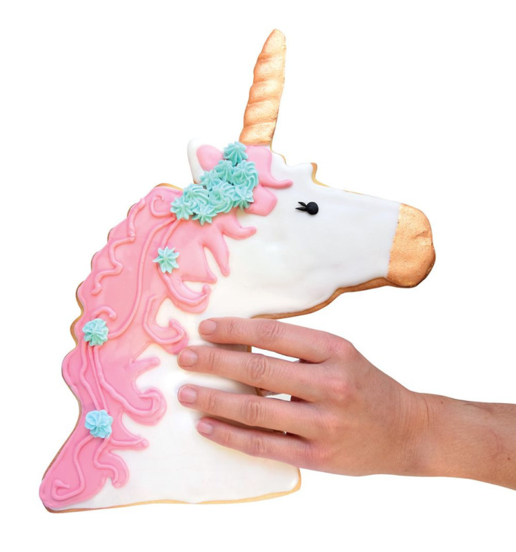 XXL stainless steel Unicorn cookie cutter mould