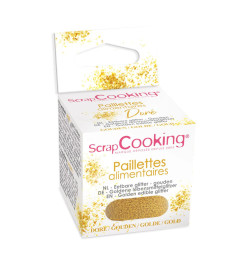 Paillettes alimentaires or 5g Scrapcooking