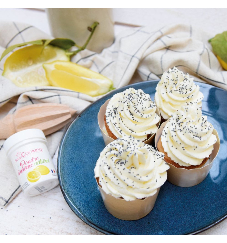 Ambiance Pot d'arôme naturel citron avec cupcake - ScrapCooking